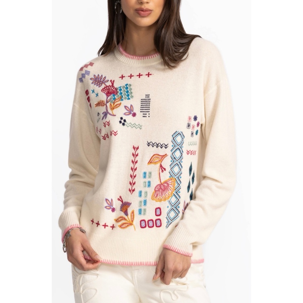 Johnny Was 100% wool cashmere pullover sweater NEW
